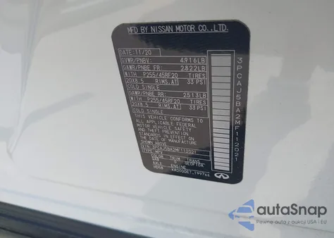 2021 Infiniti Qx50 Luxe из США, поврежденный, VIN 3PCAJ5BA2MF112021